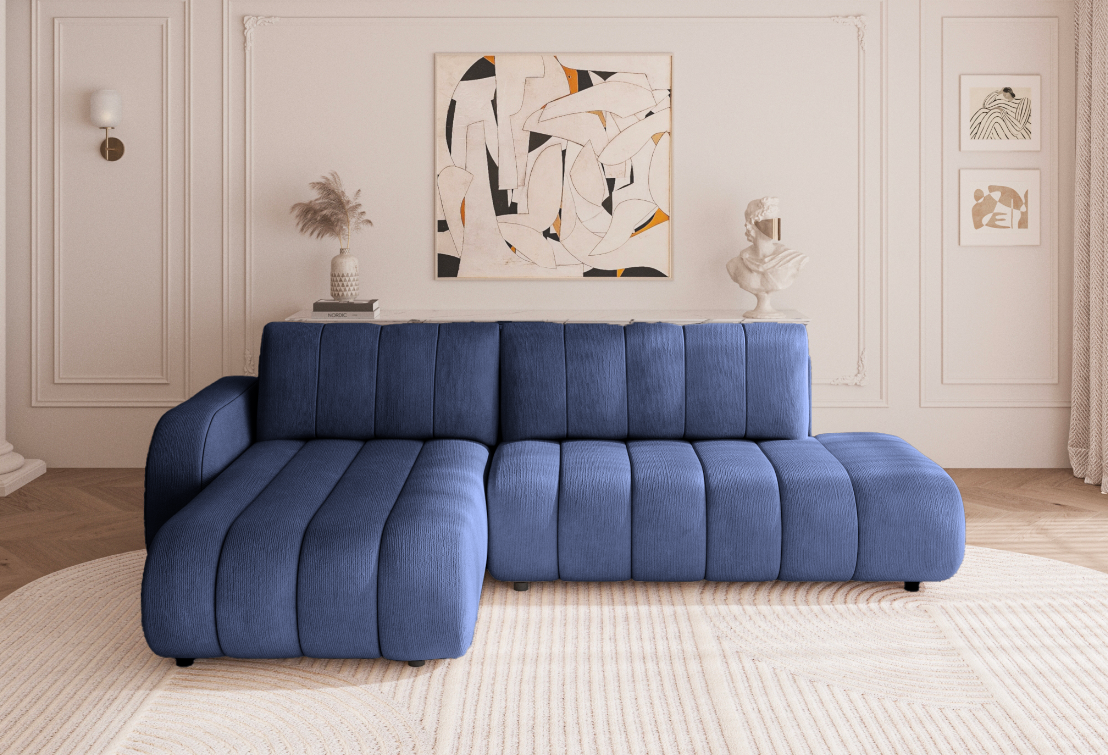 Chenille / Bleu