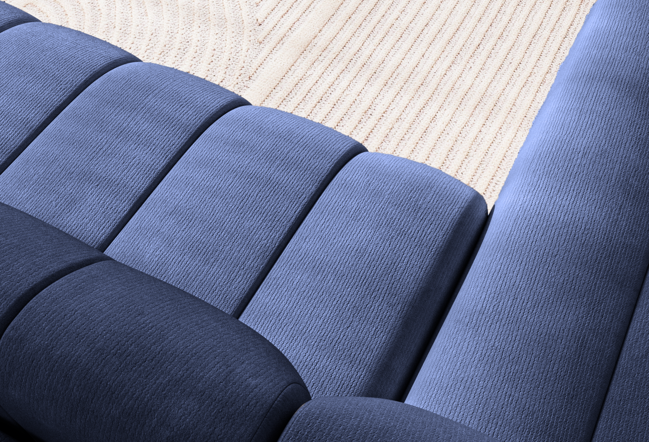 Chenille / Bleu