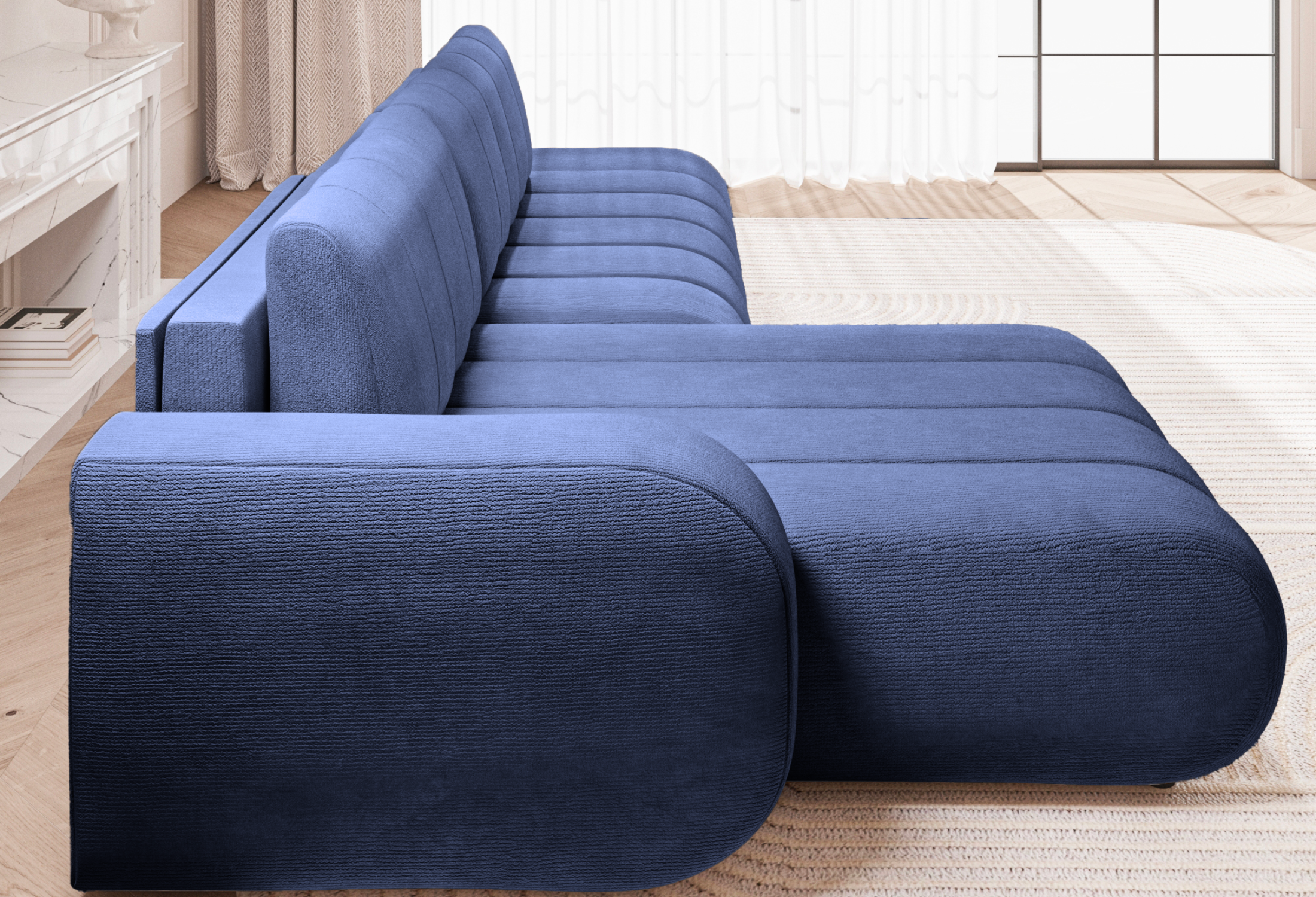 Chenille / Bleu