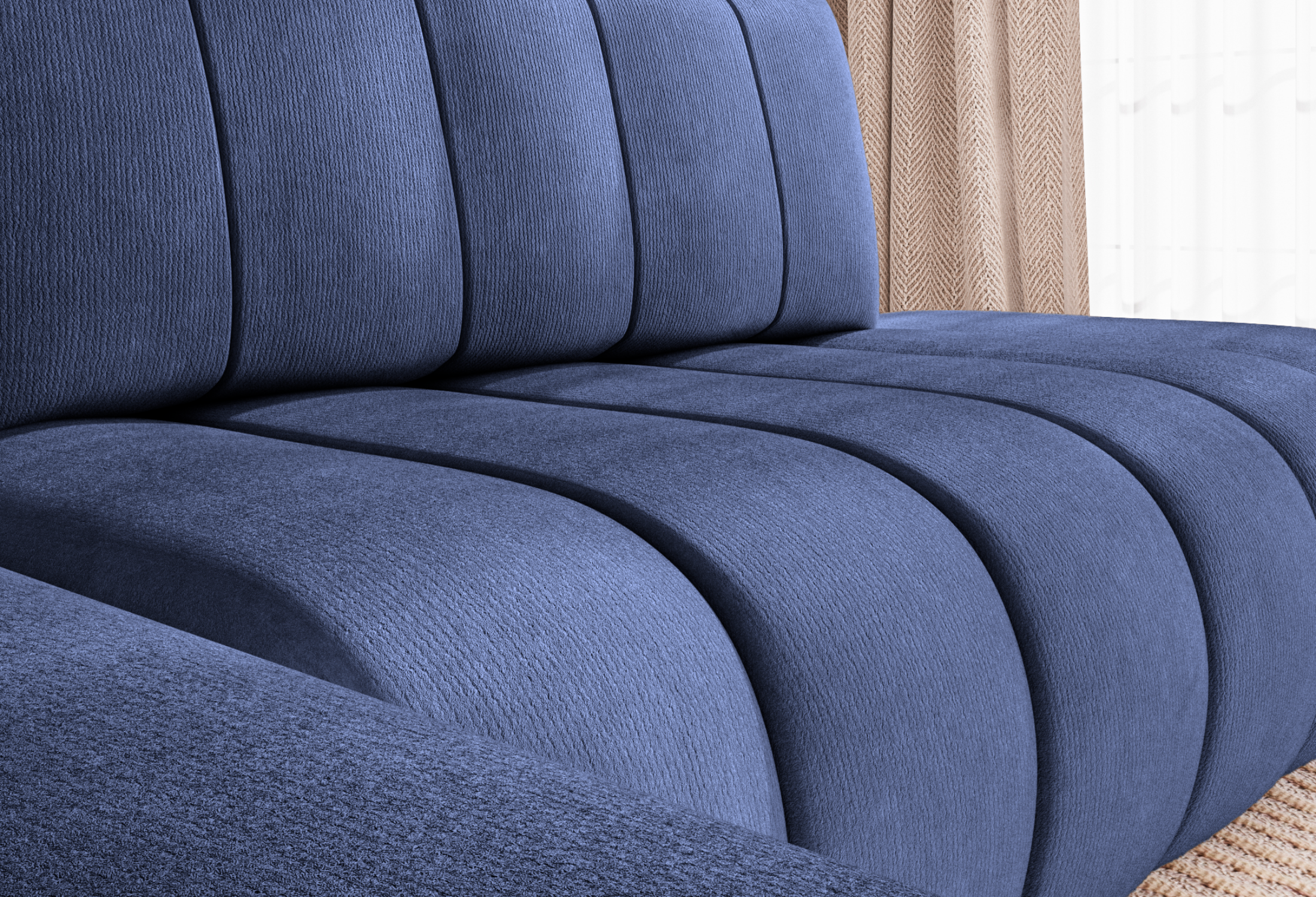 Chenille / Bleu