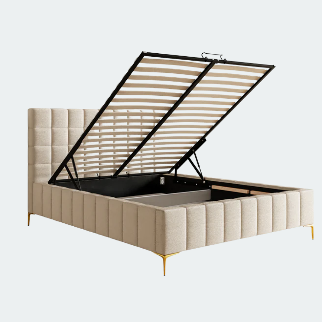 Lit coffre élégant et pratique