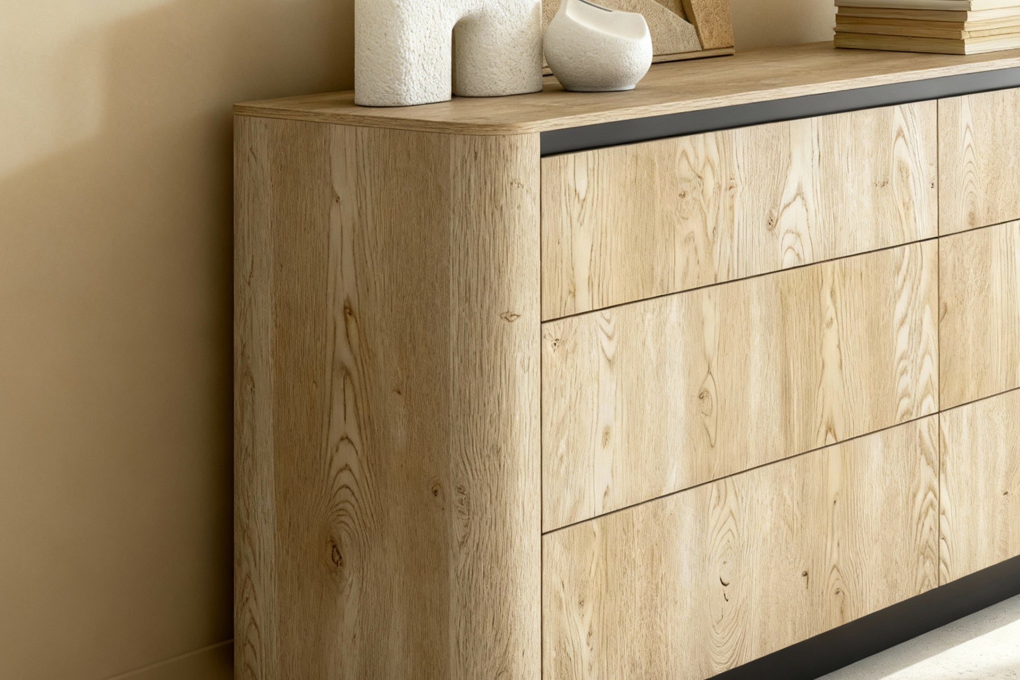 Chêne Cremona & noir