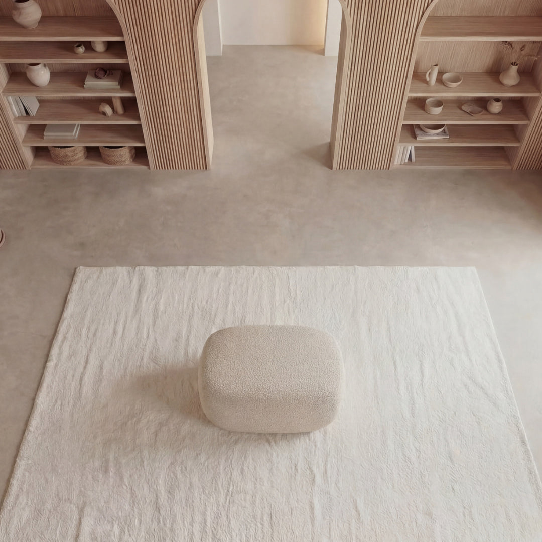 Format carré généreux 75×75 cm