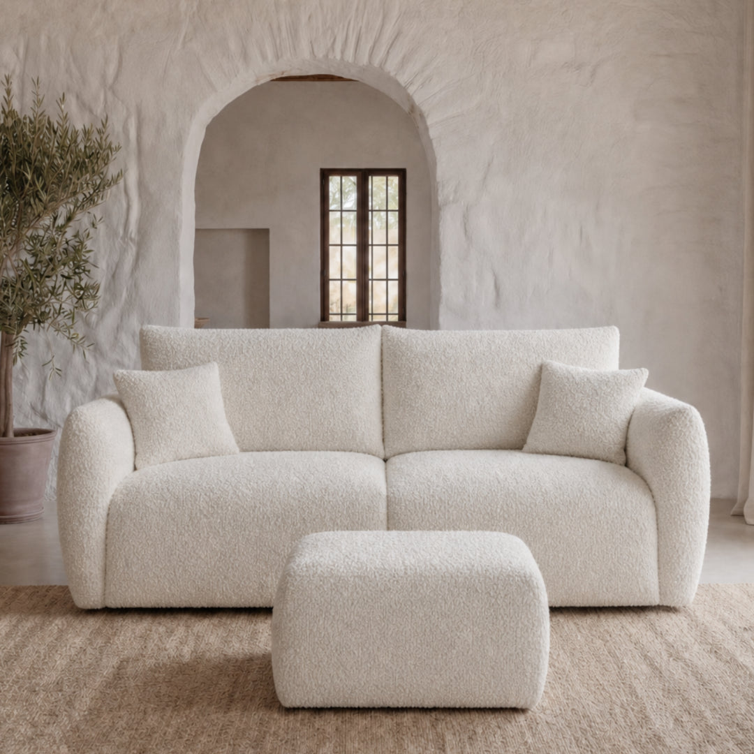 Canapé + pouf assortis