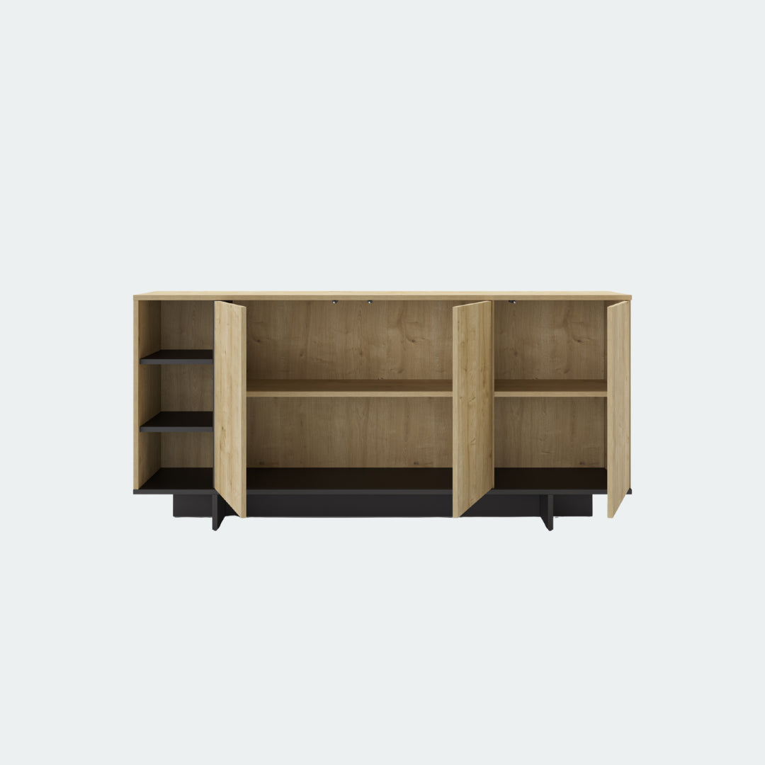 3 portes et niche ouverte