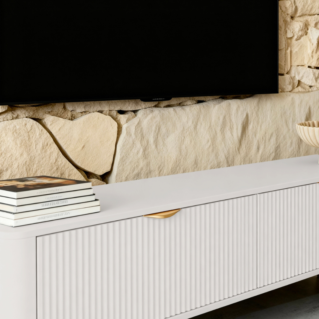 Façade rainurée élégante