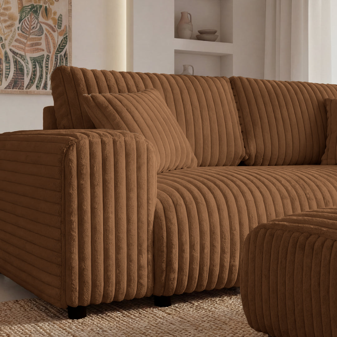 Gros velours côtelé texturé