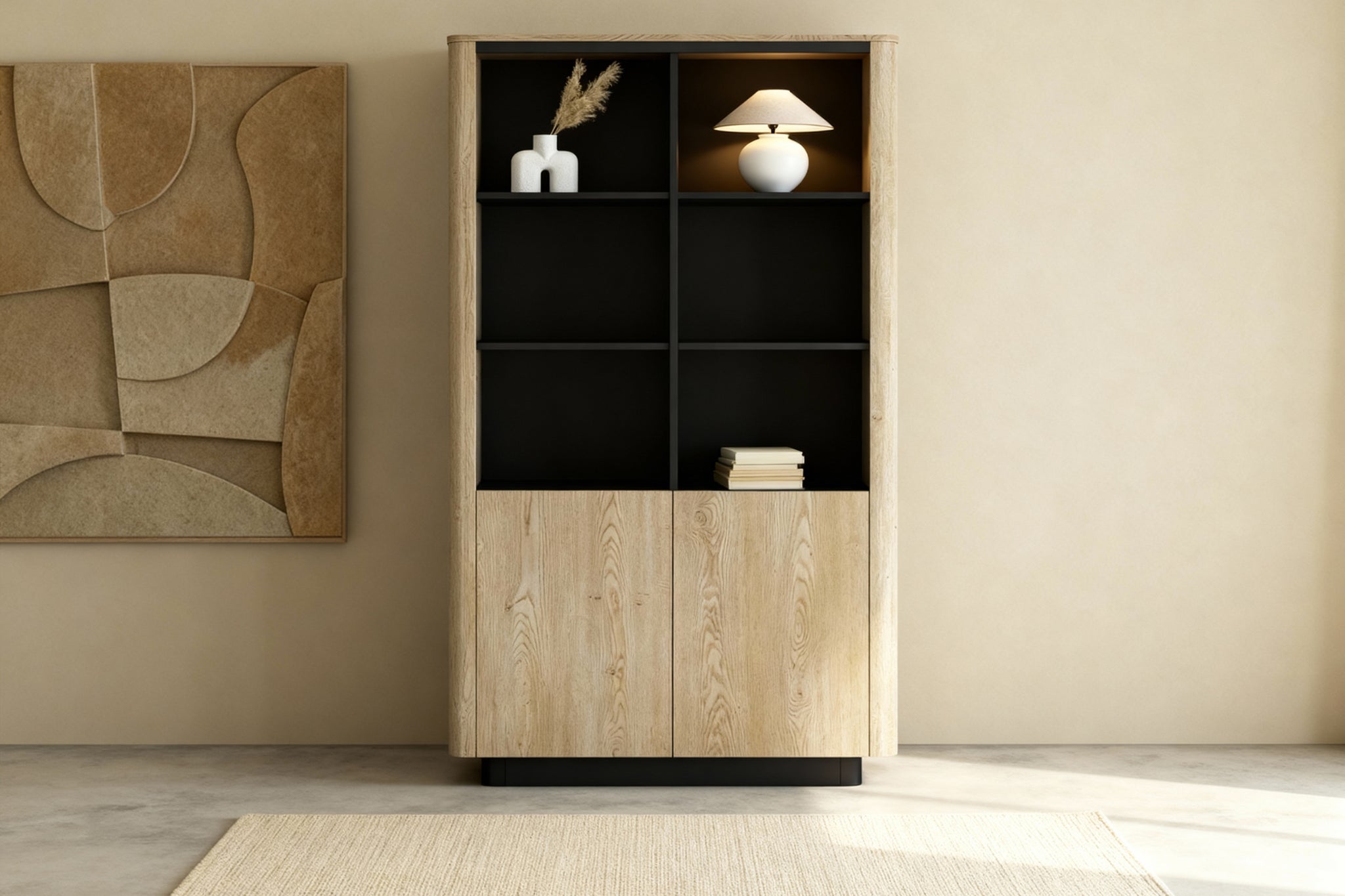 Chêne Cremona & noir