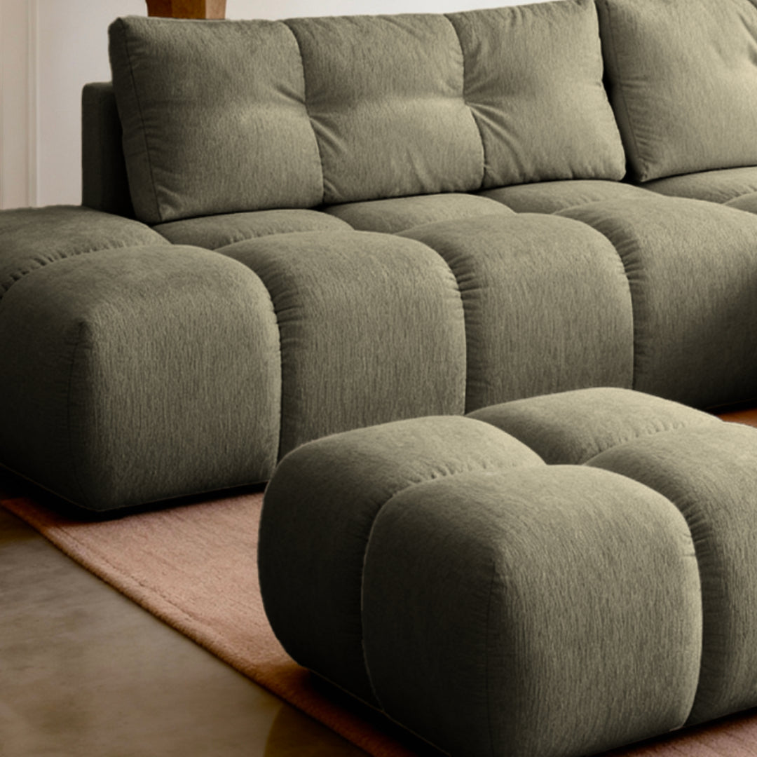 Pouf assorti inclus
