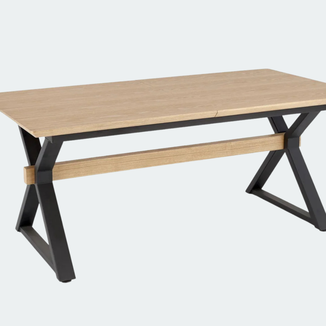 Pieds croisés modulables en chêne