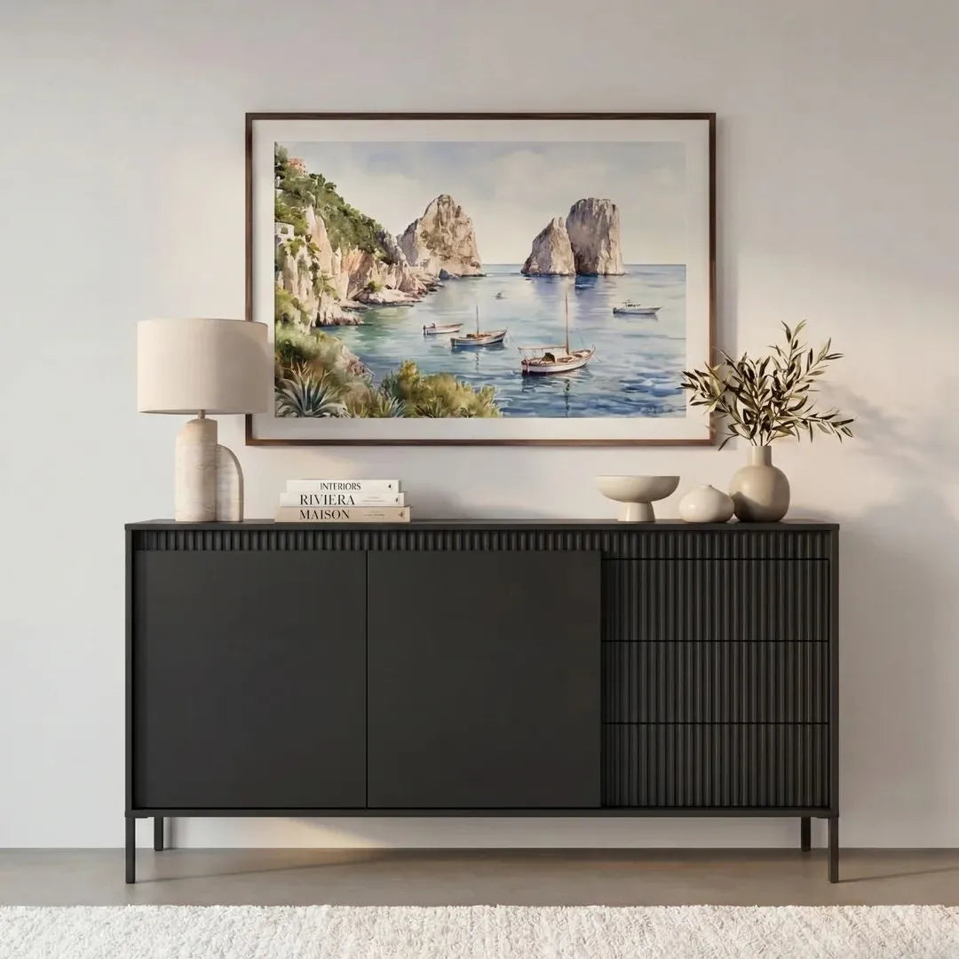Buffet 3 tiroirs 153 cm
