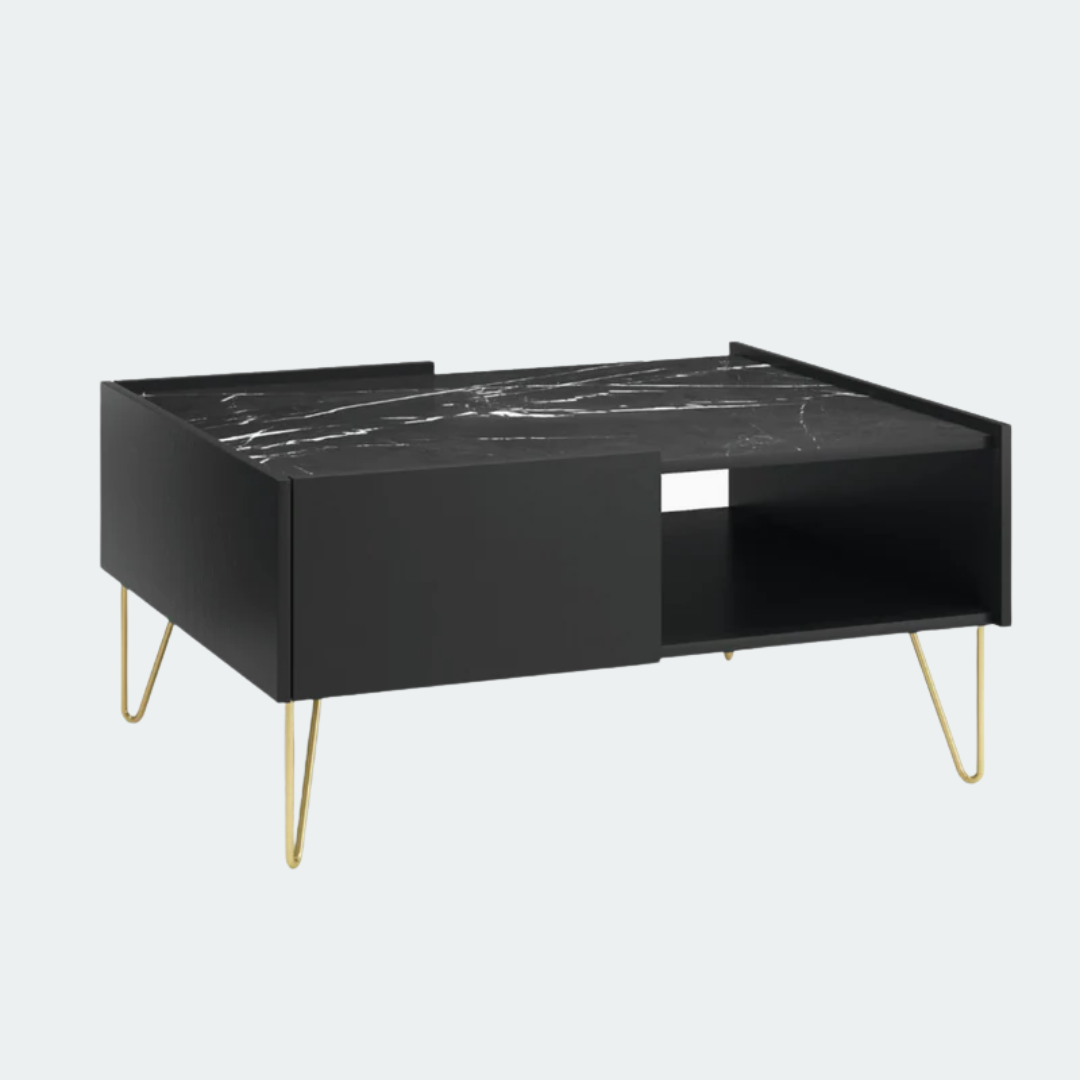 Look marbre & noir sophistiqué