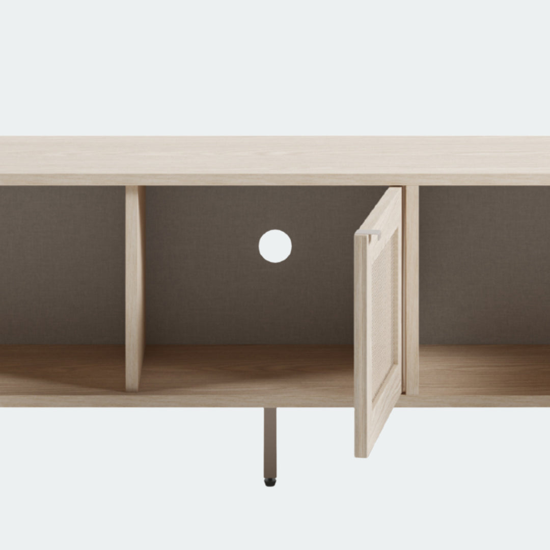Meuble TV 3 portes 140 cm