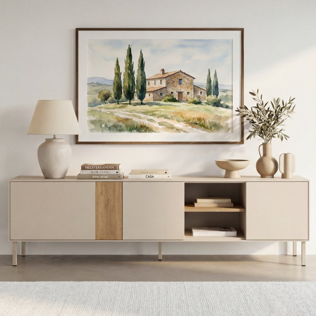 Meuble TV 180 cm assorti