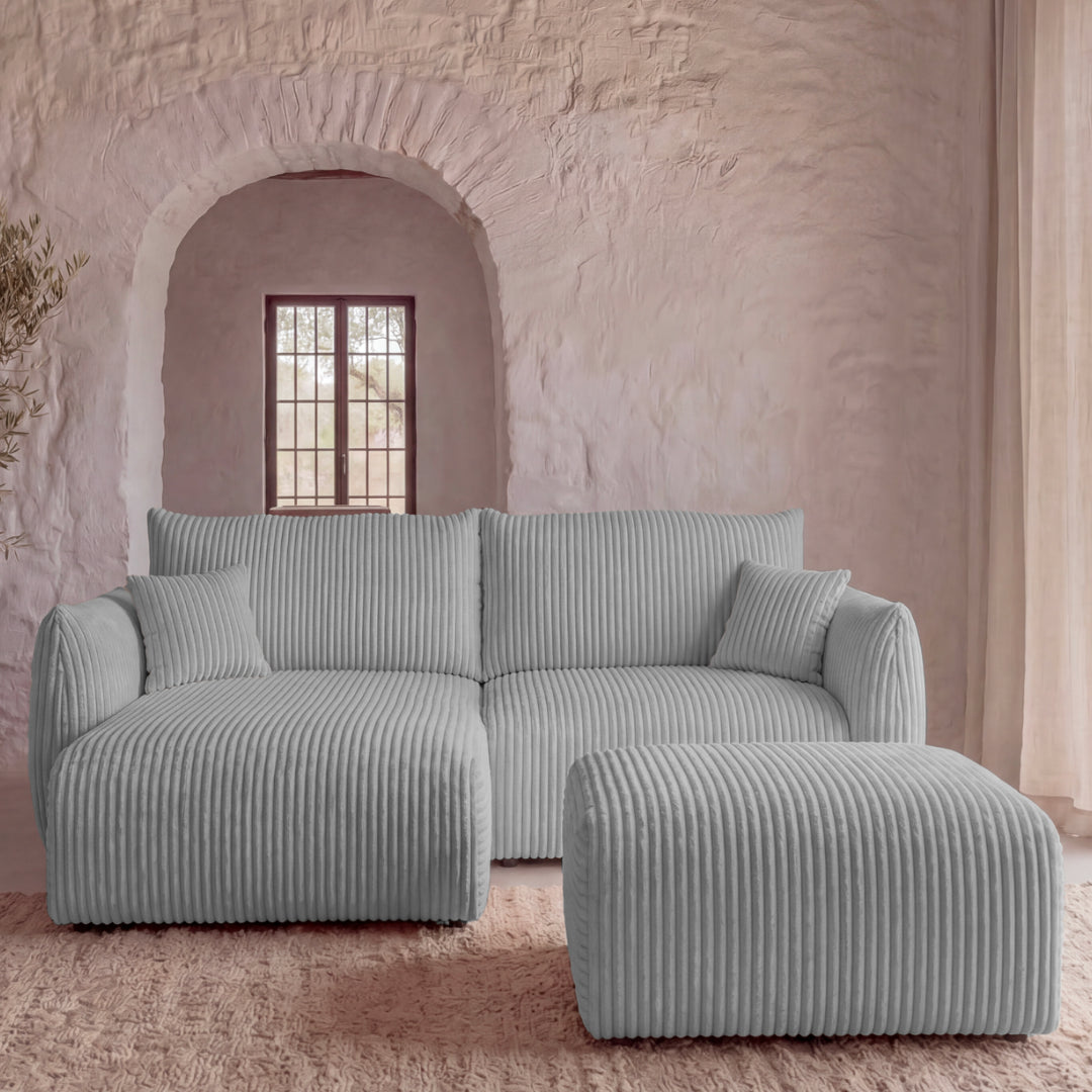 Canapé + pouf assortis