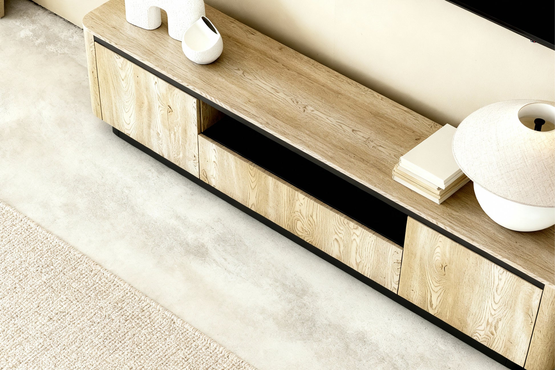 Chêne Cremona & noir