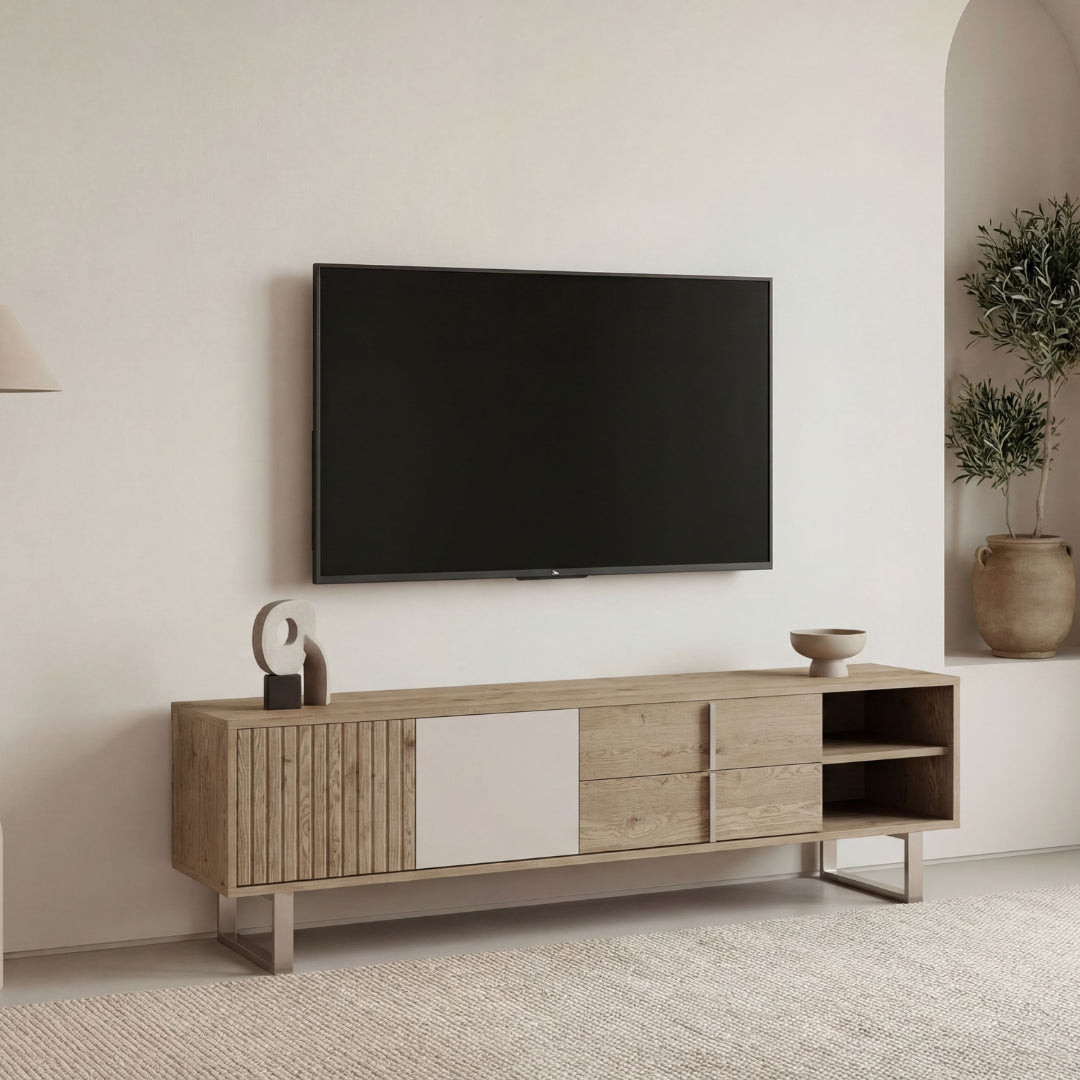 Pieds métal élégants et stables