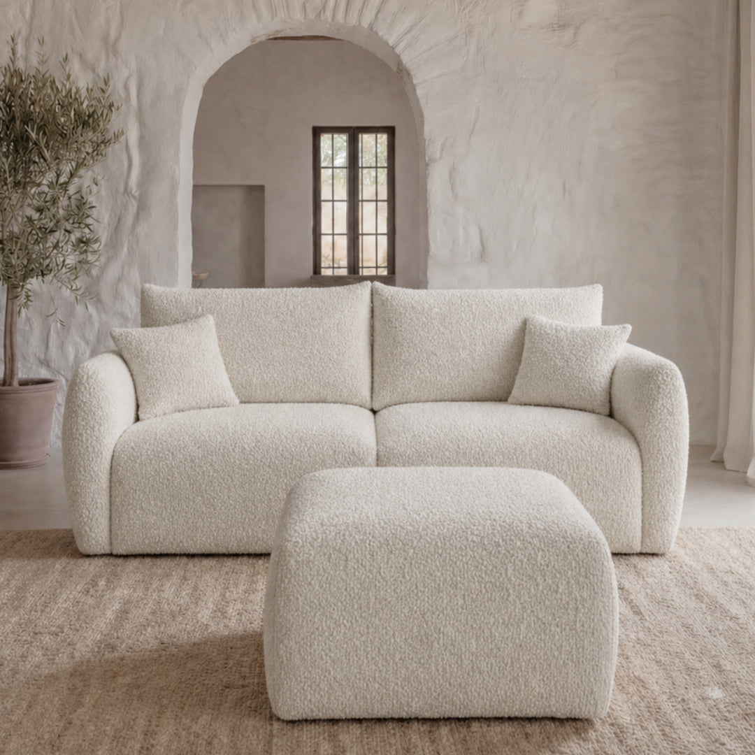 Canapé + pouf assortis