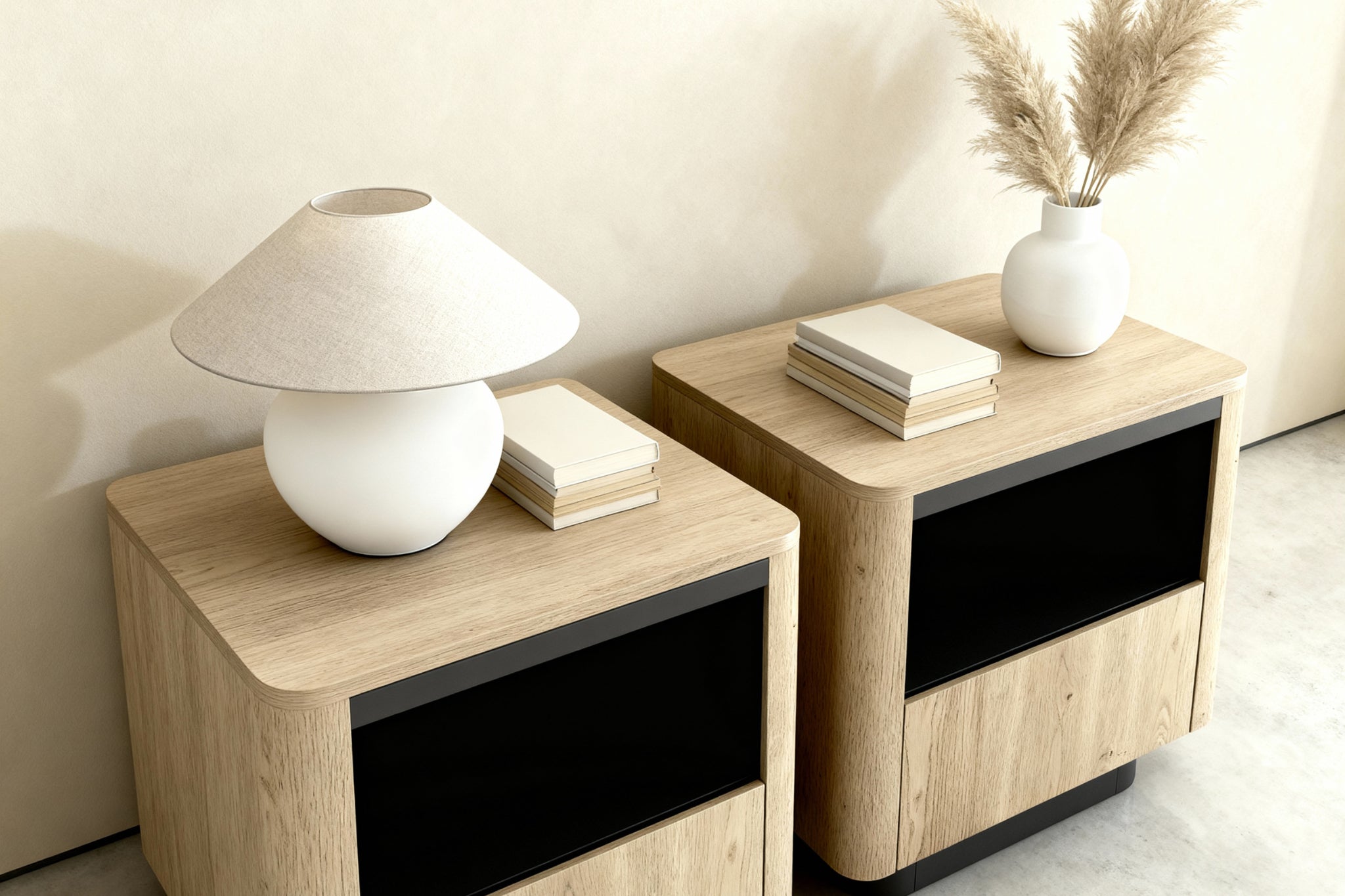 Chêne Cremona & noir