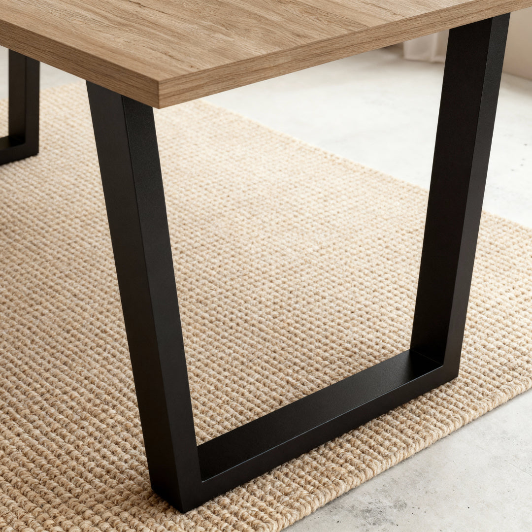 Piètement métal noir 4 pieds