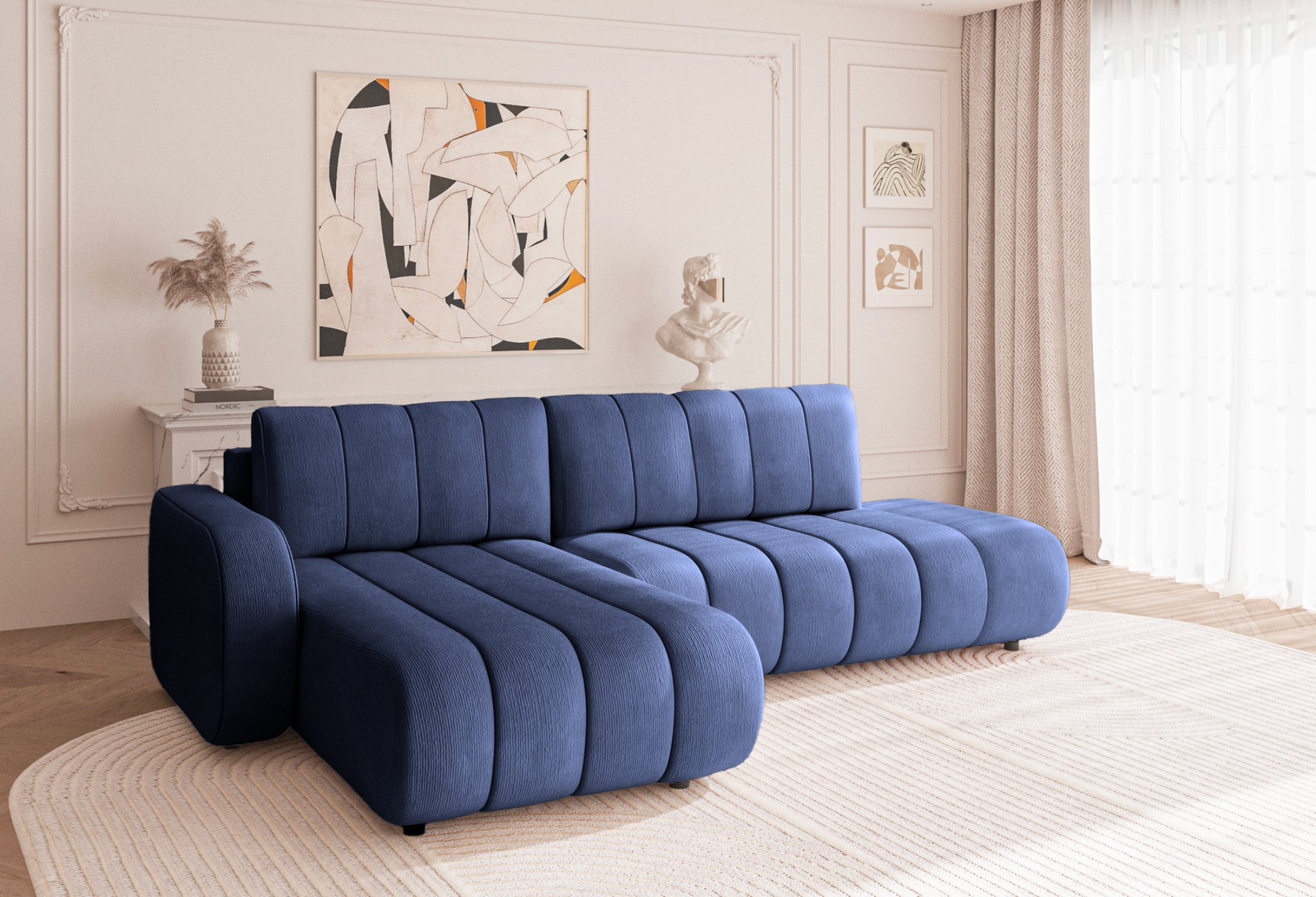 Chenille / Bleu