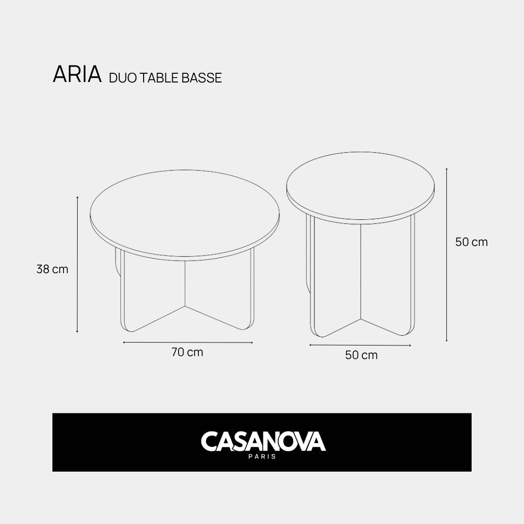 DUO ARIA - TABLE BASSE