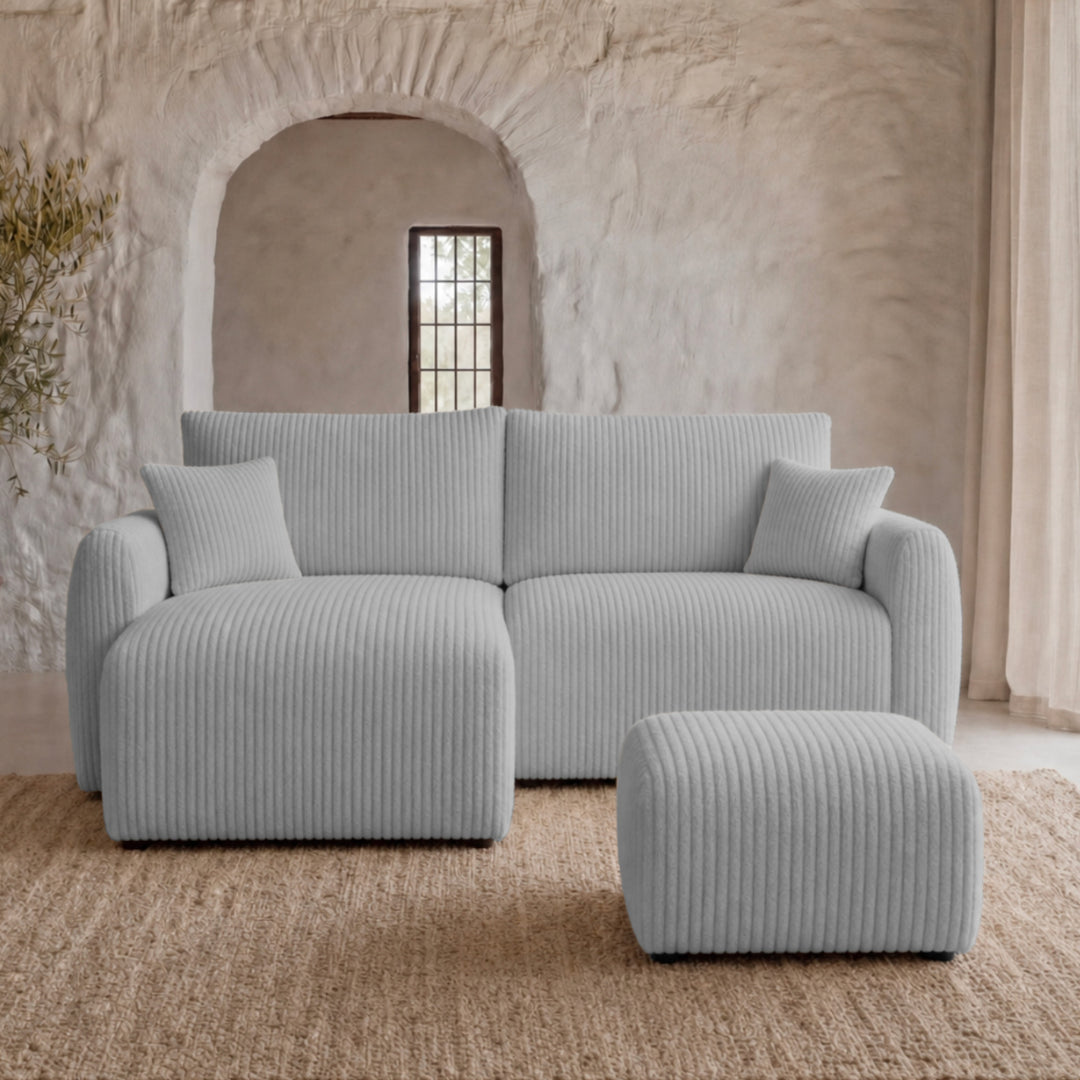 Canapé + pouf assortis