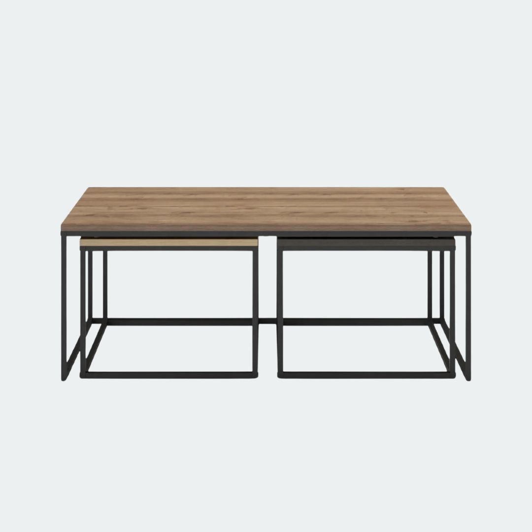 Trio de tables modulables