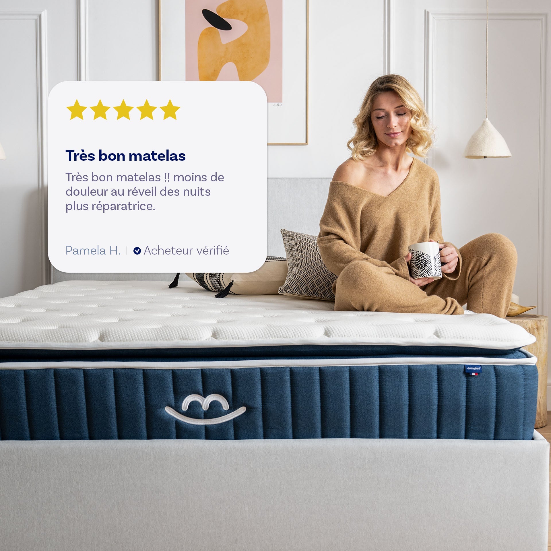 Matelas hybride luxe Victoria - mémoire de forme