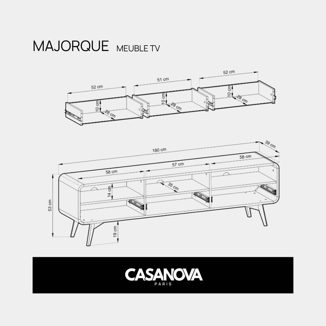 MAJORQUE - MEUBLE TV