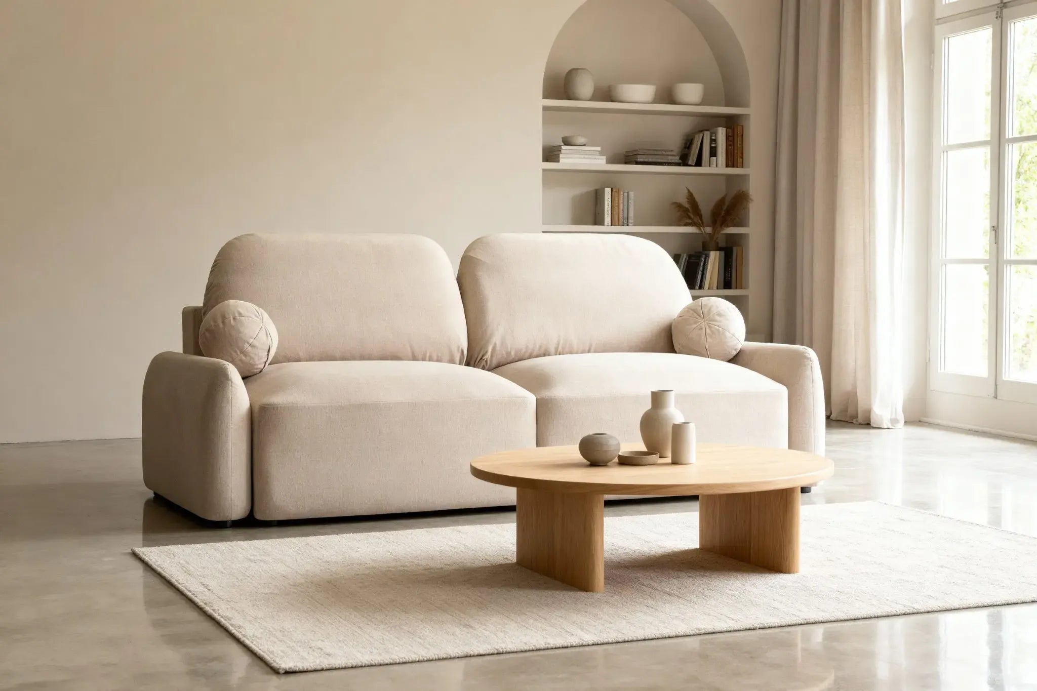 Canapé droit tissu chiné Casanova Paris Noemie