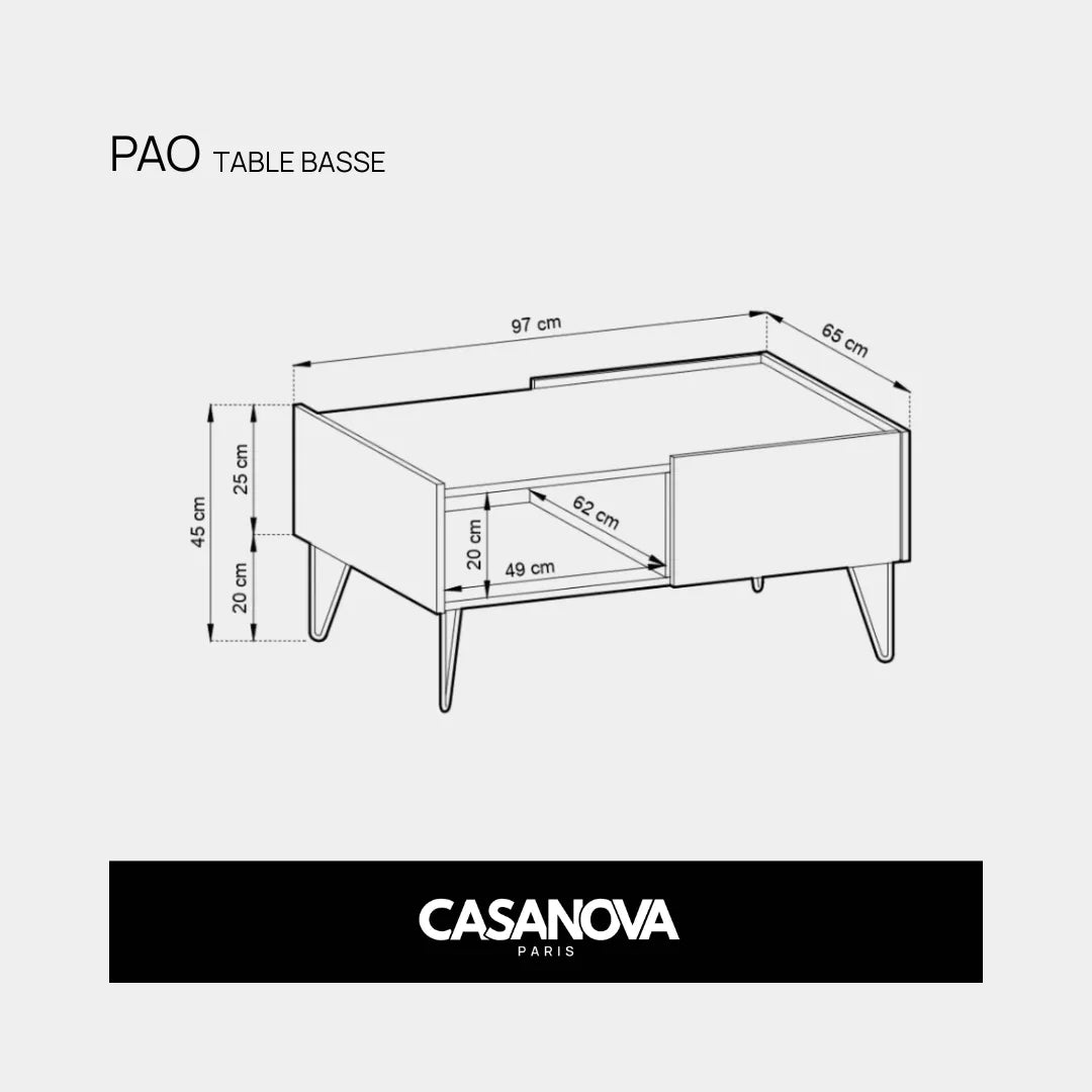 PAO - Table basse