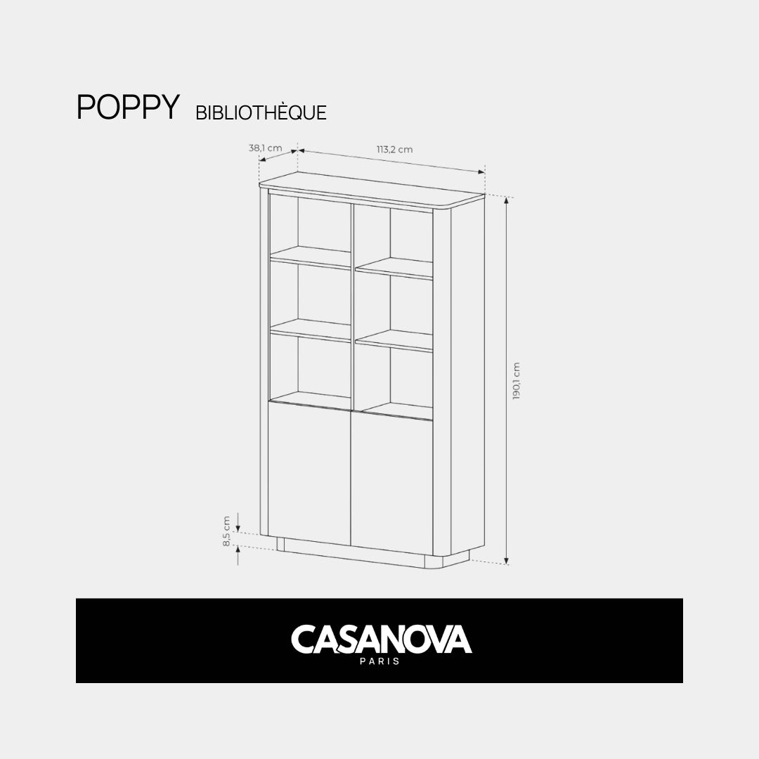 Chêne Cremona & noir