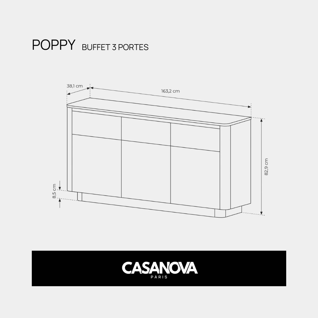 Chêne Cremona & noir