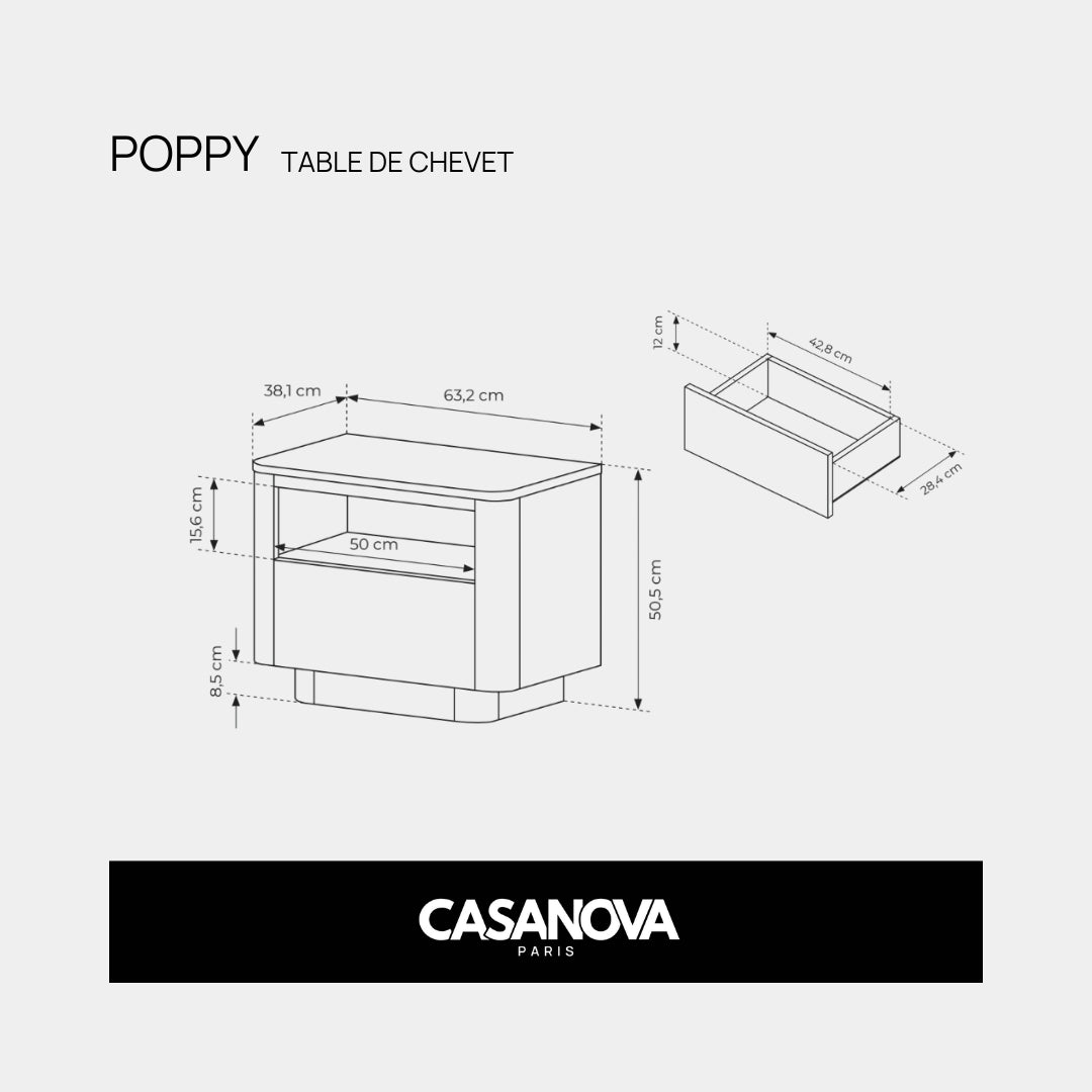 Chêne Cremona & noir